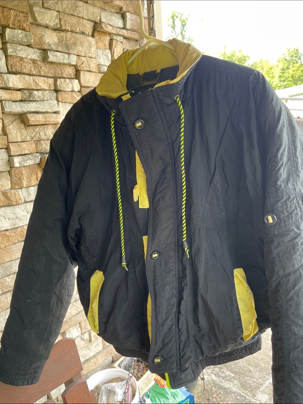 McGregor Black Jacket with Yellow Accents